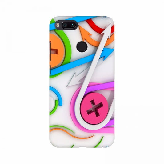 Clasymist Colorful Arrow Button Mobile case cover