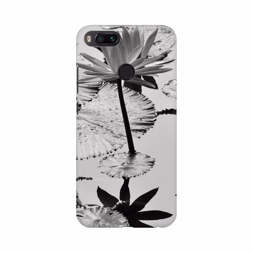 Clasymist Black and White Lotus Wallpaper Mobile Case Cover