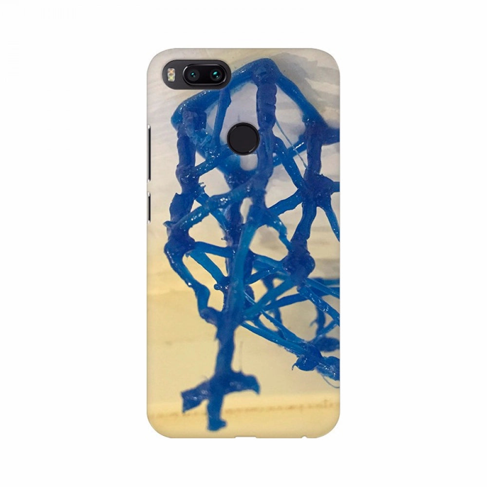 Clasymist Blue Color Spider Net Mobile Case Cover