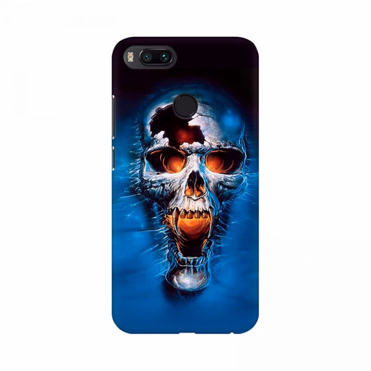 Clasymist Blue Skull Wallpaper Mobile Case Cover