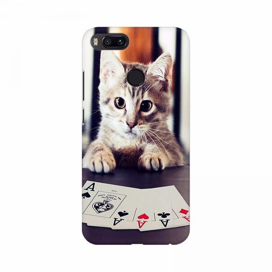 Clasymist Cat Playing Poker Cards Mobile case cover