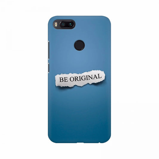 Clasymist Be original Text with Blue background Mobile Case Cover