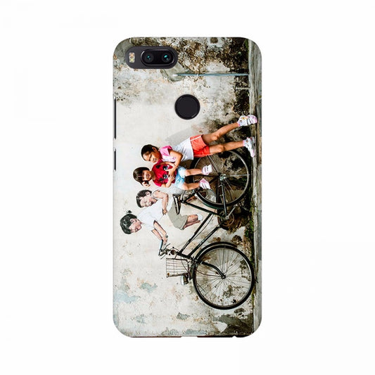 Clasymist Children on Bicycle Poster Mobile Case Cover