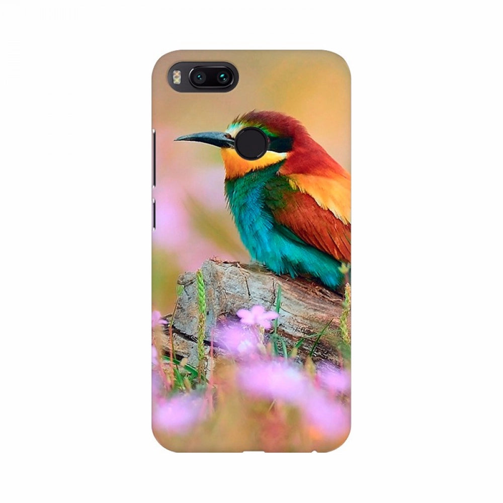 Clasymist Colorful Bird with Abstract Background Mobile Case Cover