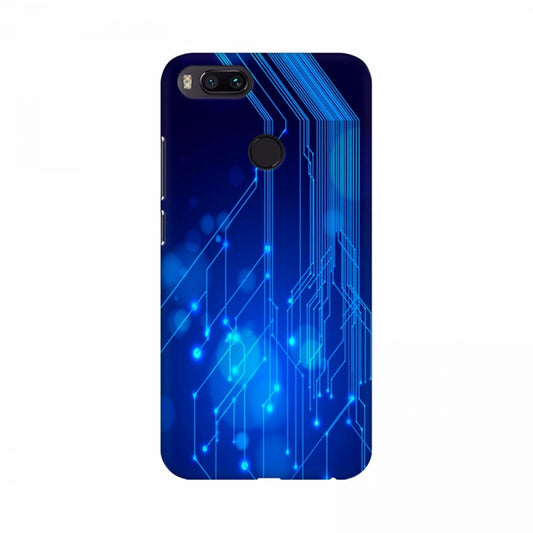 Clasymist Blue color Circuit Mobile Case Cover