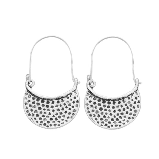 Clasymist Women's Silver Plated Hook Dangler Hanging Earrings-Silver