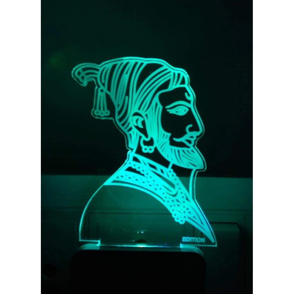 Clasymist Chatrapathi Shivaji AC Adapter Night Lamp