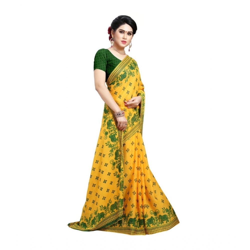 Clasymist Women's Georgette Saree(Green,5-6 Mtrs)