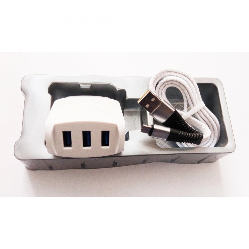 Clasymist Brand Amac Charger CH-14 3.8 A 3USB-White