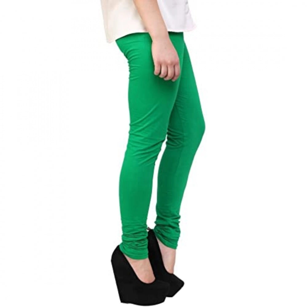 Clasymist Women's Cotton Leggings (Color:Light Green )