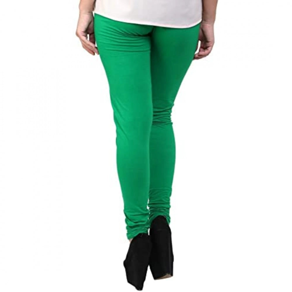 Clasymist Women's Cotton Leggings (Color:Light Green )