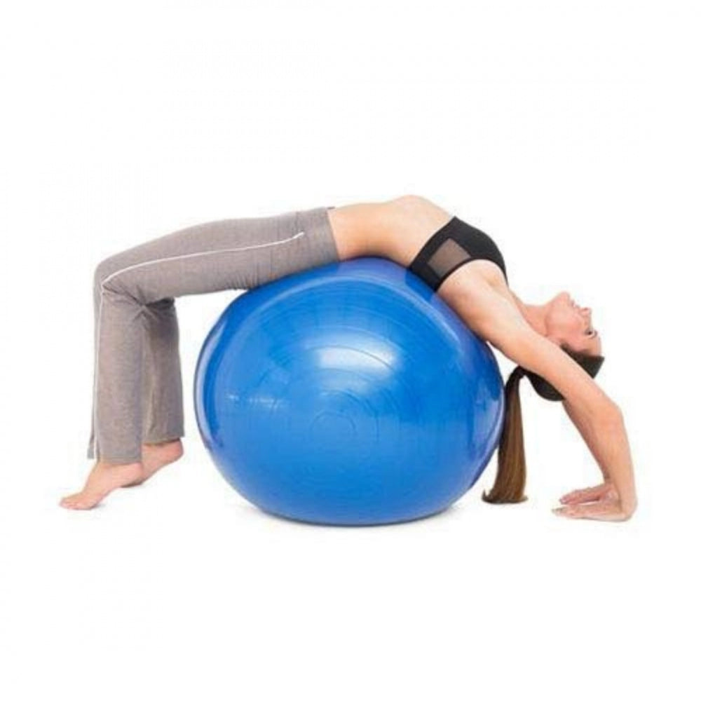 Clasymist Burst Exercise Gym Ball 75cm with Pump (Color: Assorted)