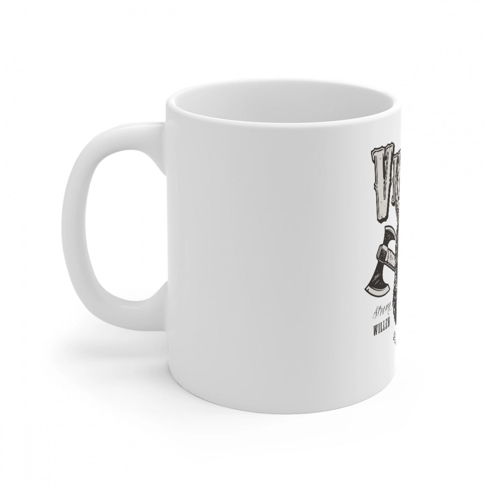 Clasymist Ceramic Gorila Desing Printed Coffee Mug (Color: White, Capacity:330ml)