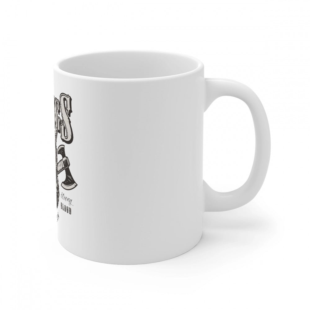 Clasymist Ceramic Gorila Desing Printed Coffee Mug (Color: White, Capacity:330ml)