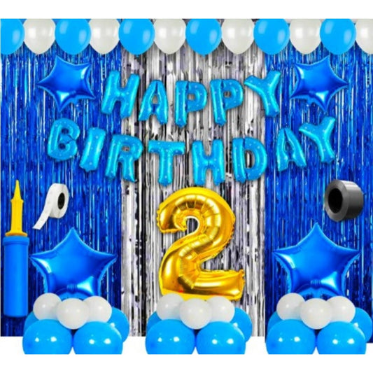 Clasymist 2Nd Birthday Decoration Items For Boys (Multicolor)