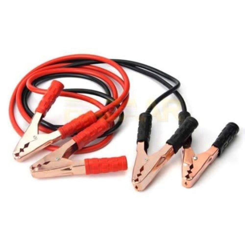 Clasymist 500 Amp Heavy Duty Jumper Booster Cables Anti Tangle Copper Care Universal For Car (Red)