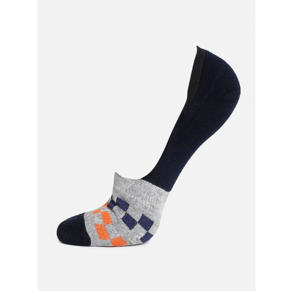 Clasymist 4 Pairs Unisex Casual Cotton Blended Printed No-show Socks (Assorted)