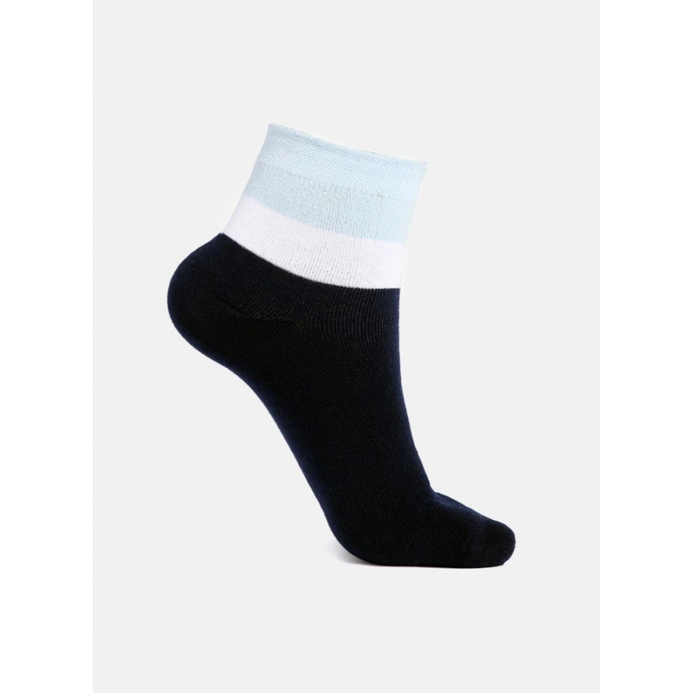 Clasymist 5 Pairs Men's Casual Cotton Blended Solid Ankle length Socks (Assorted)