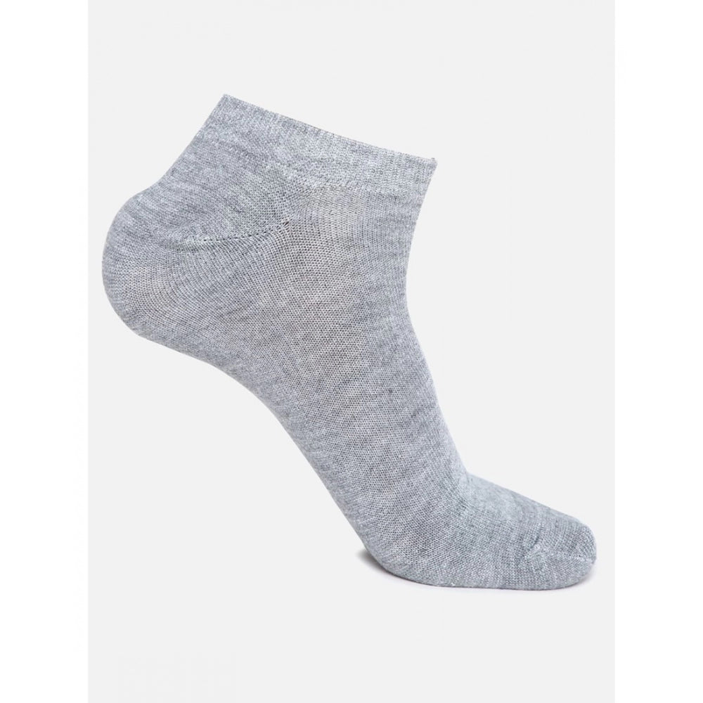 Clasymist 4 Pairs Unisex Casual Cotton Blended Solid Ankle length Socks (Assorted)