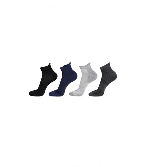 Clasymist 5 Pairs Unisex Casual Cotton Blended Solid Ankle length Socks (Assorted)