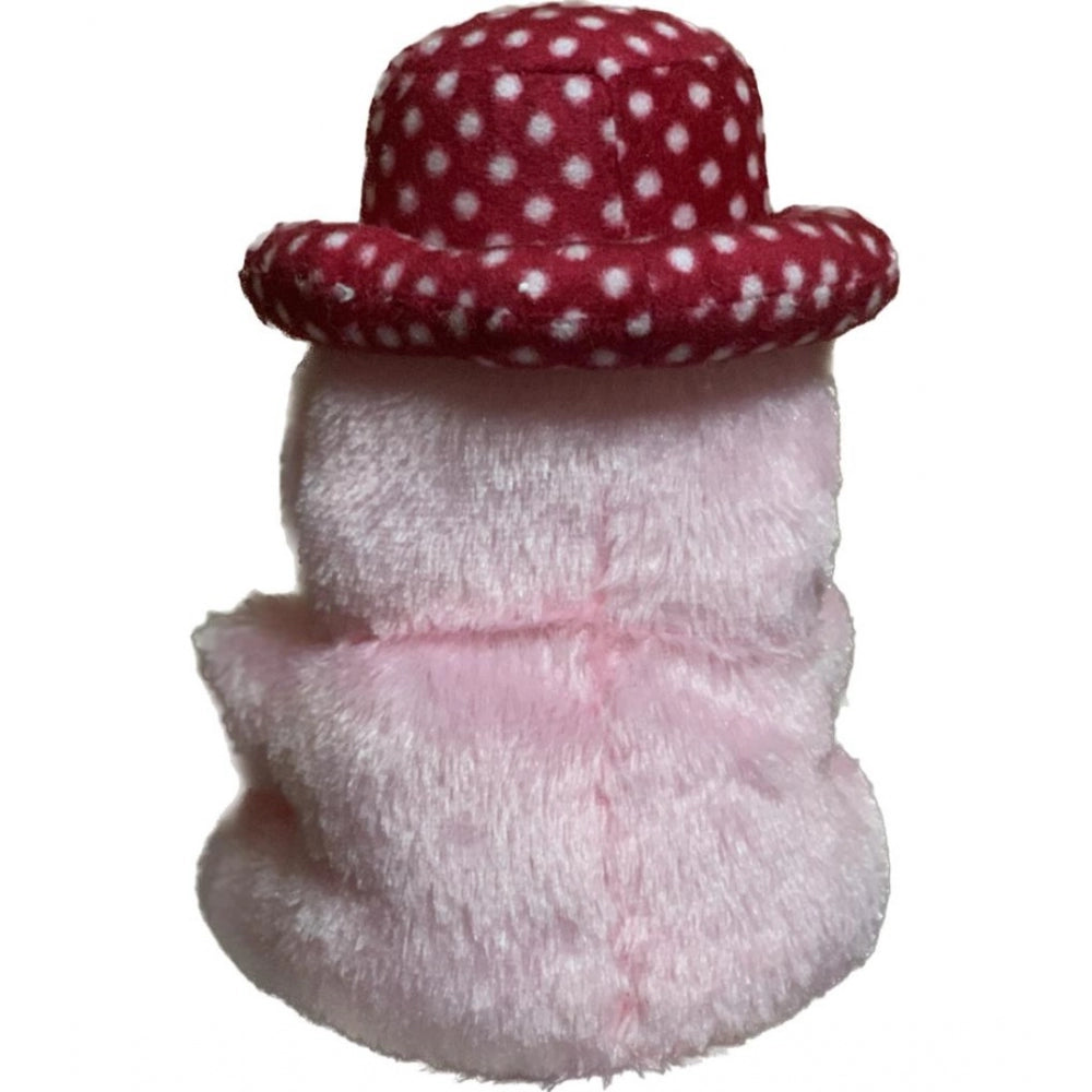 Clasymist Cap Teddy Bear with Heart (Pink)