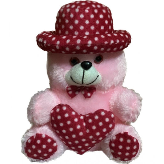 Clasymist Cap Teddy Bear with Heart (Pink)