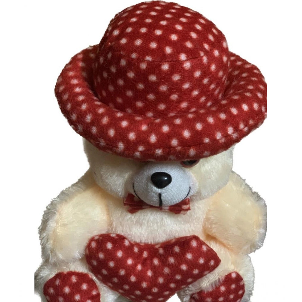 Clasymist Cap Teddy Bear with Heart (Cream)