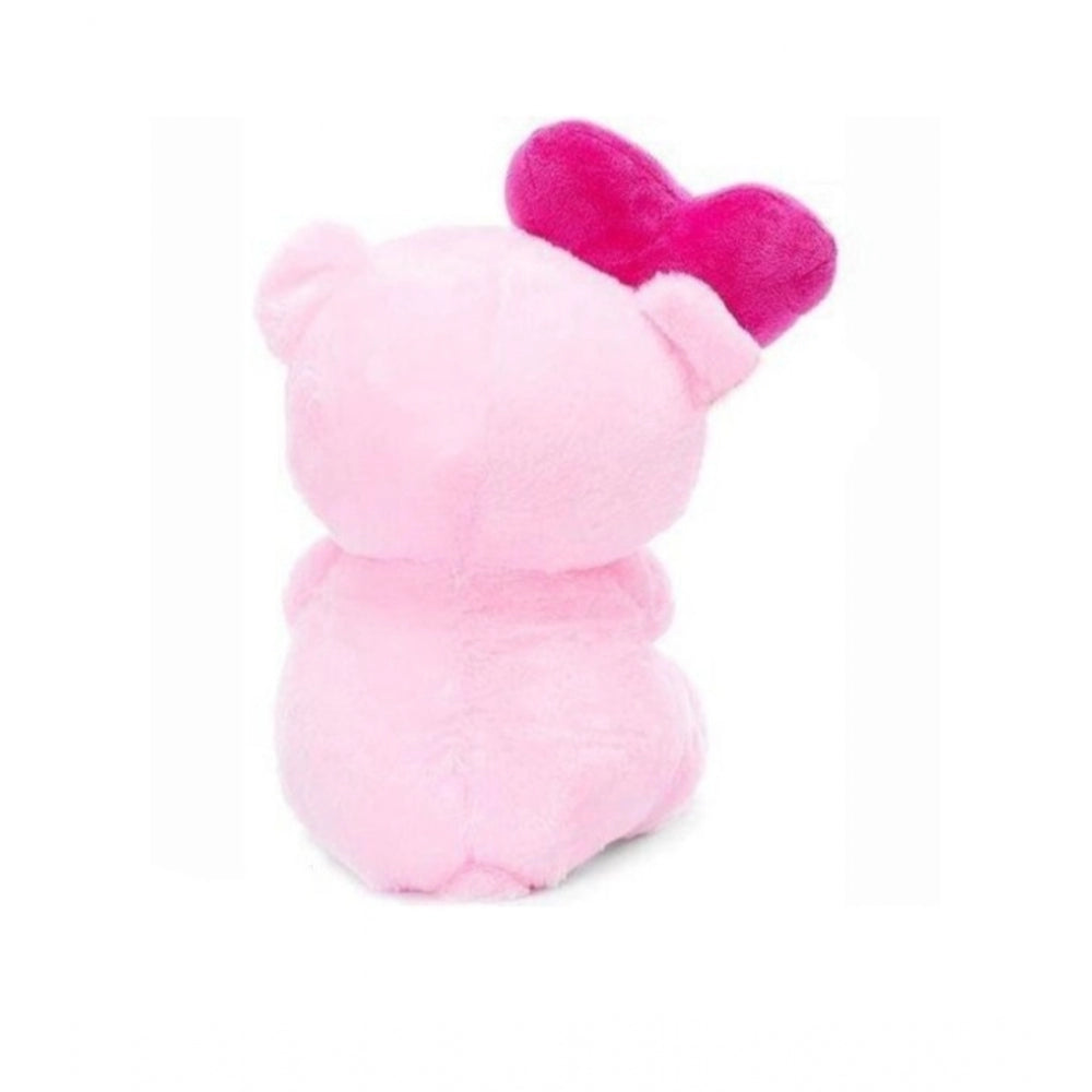 Clasymist Bear with Heart Love You Balloon (Pink)