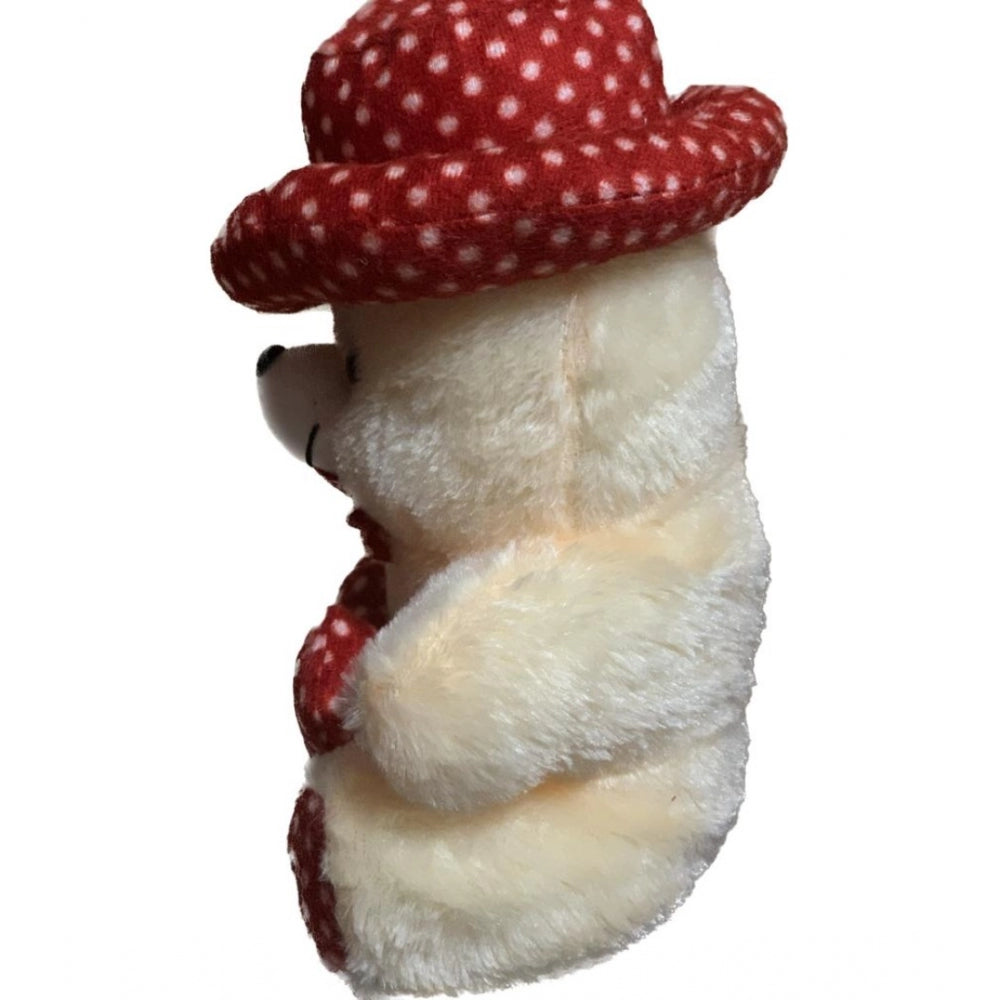 Clasymist Cap Teddy Bear with Heart (Cream)