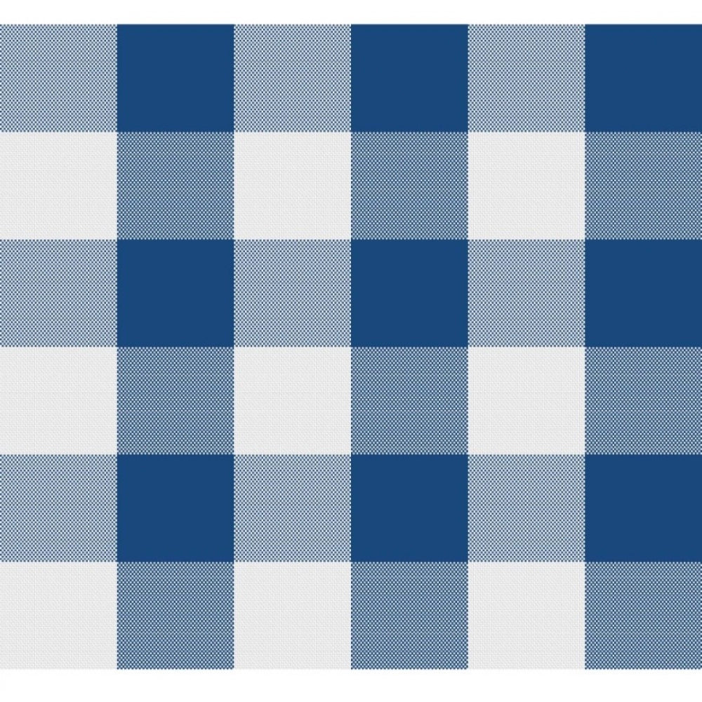 Clasymist Checked Cotton Place Mats Sets (Royal Blue)