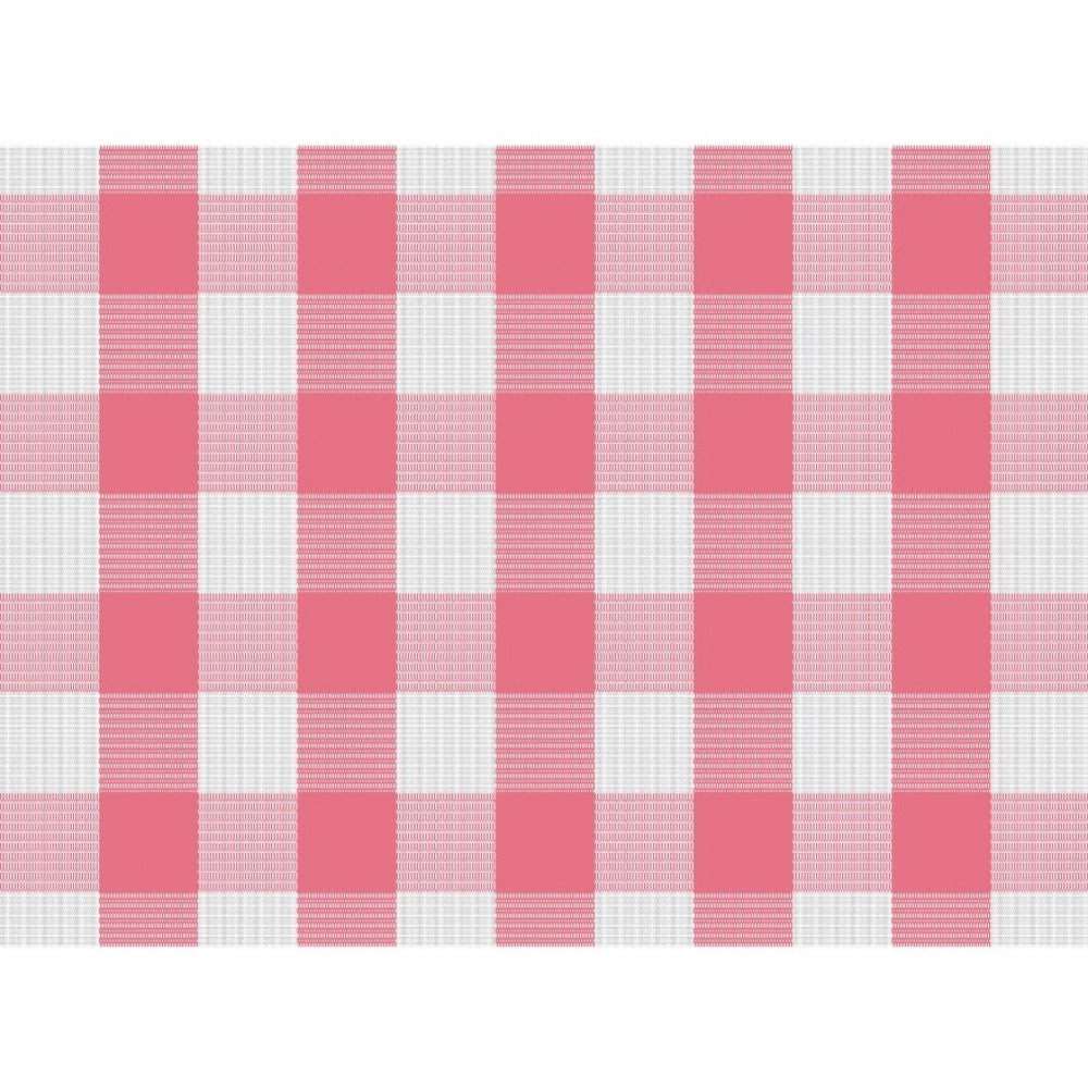 Clasymist Checked Cotton Place Mats Sets (Pink &amp; White)