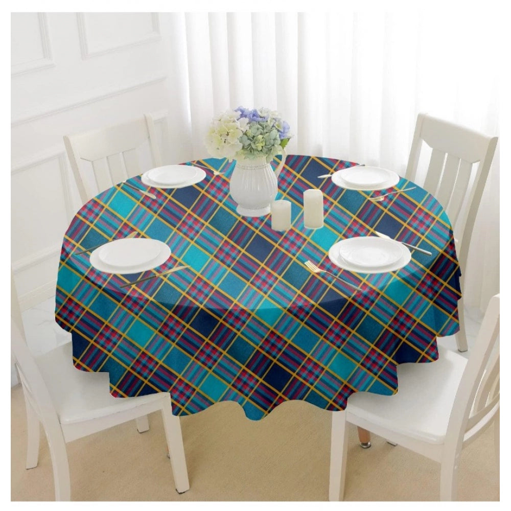 Clasymist Checked Cotton Checks Table Cloth (Multicolor)