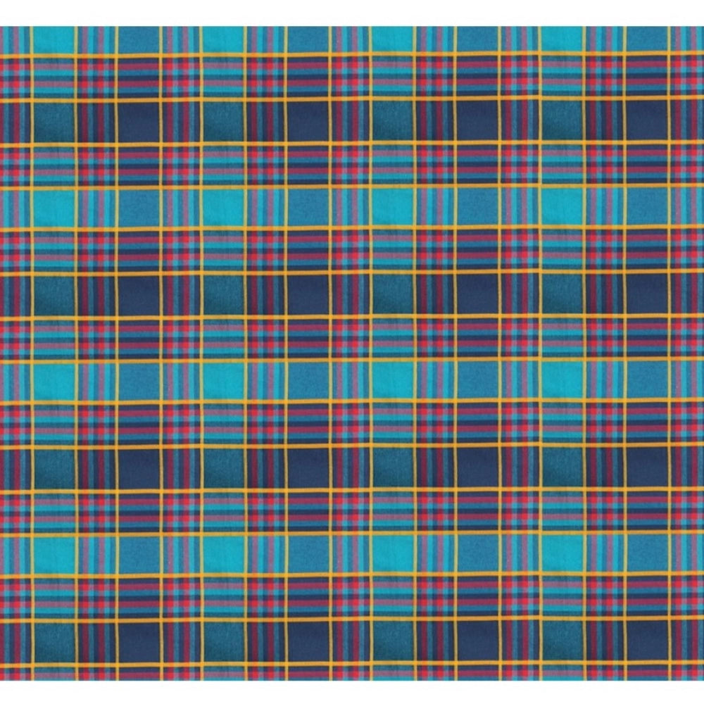 Clasymist Checked Cotton Checks Table Cloth (Multicolor)