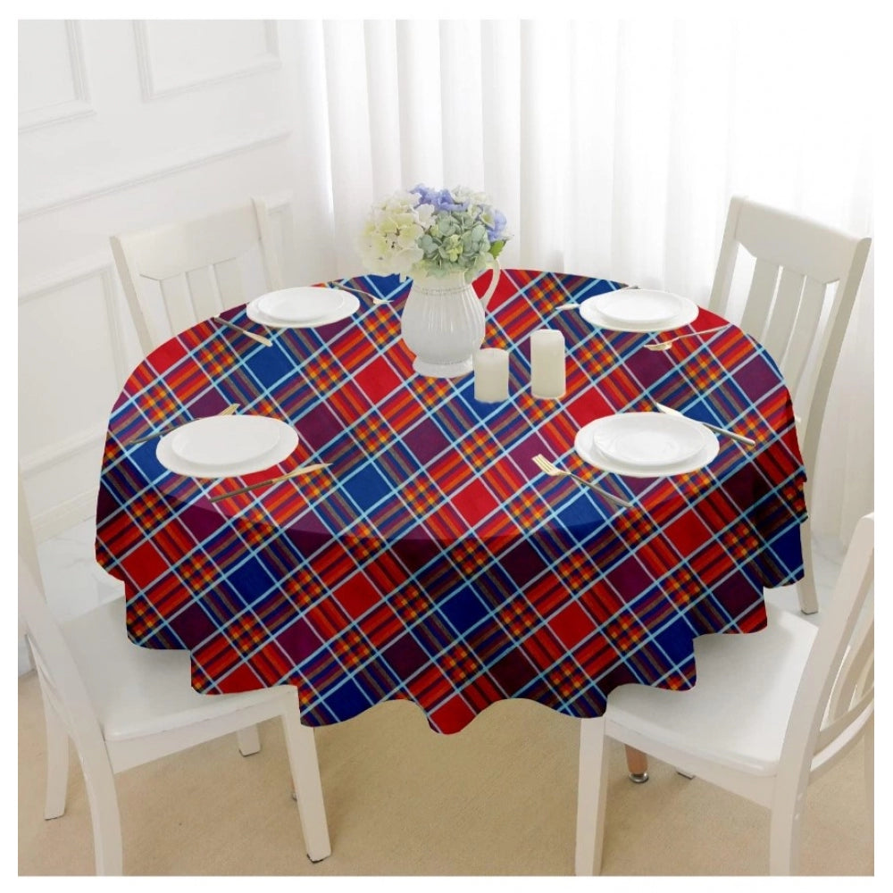 Clasymist Checked Cotton Checks Table Cloth (Multicolor)