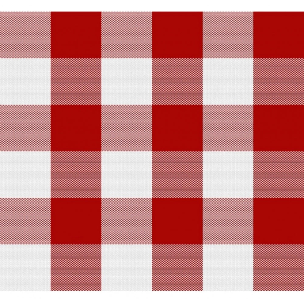 Clasymist Checked Cotton Checks Table Cloth (Red)