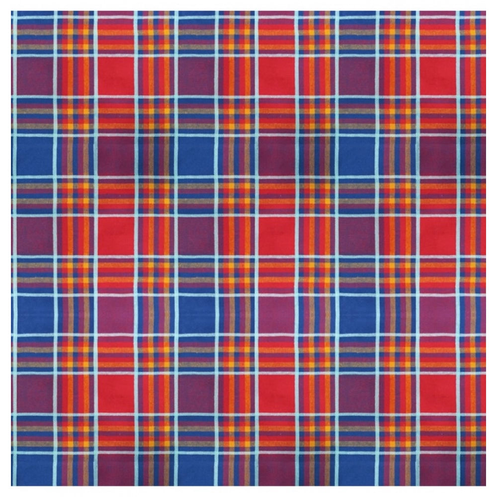 Clasymist Checked Cotton Checks Table Cloth (Multicolor)