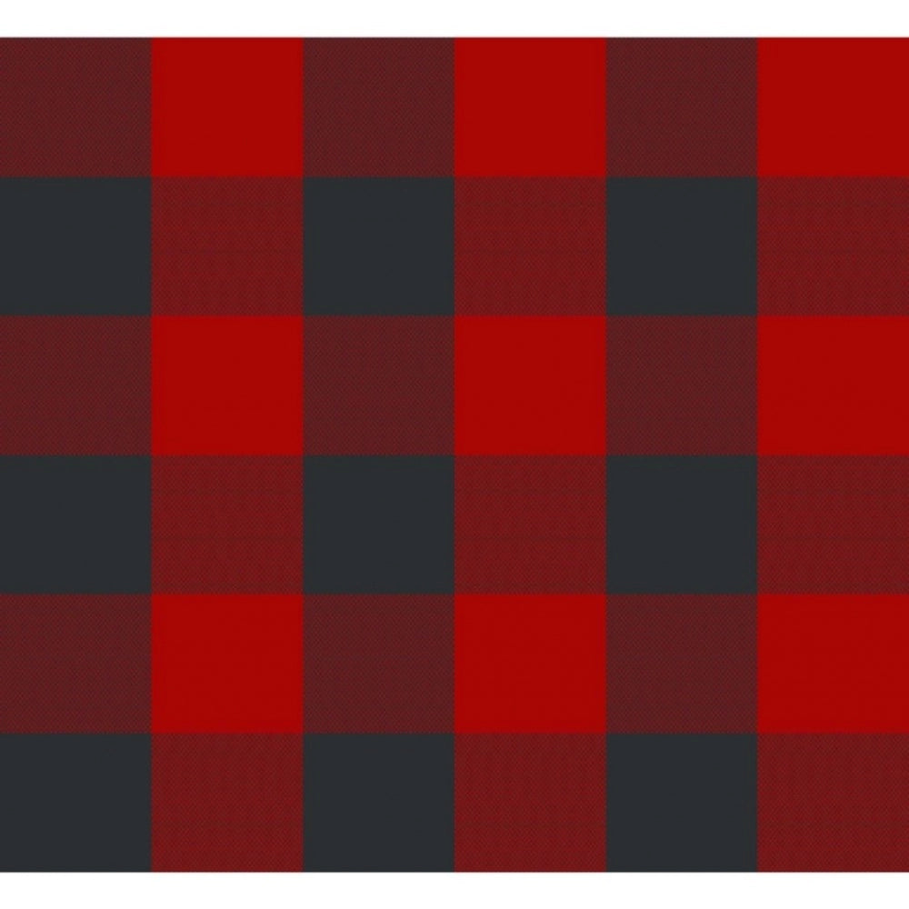 Clasymist Checked Cotton Table Runners (Red &amp; Black)