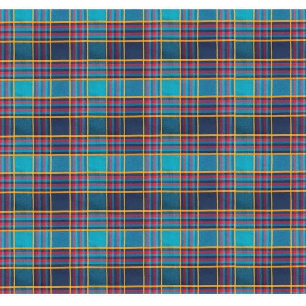 Clasymist Checked Cotton Checks Table Cloth (Multicolor)