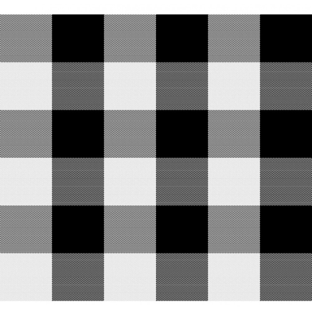 Clasymist Checked Cotton Checks Table Cloth (Black)