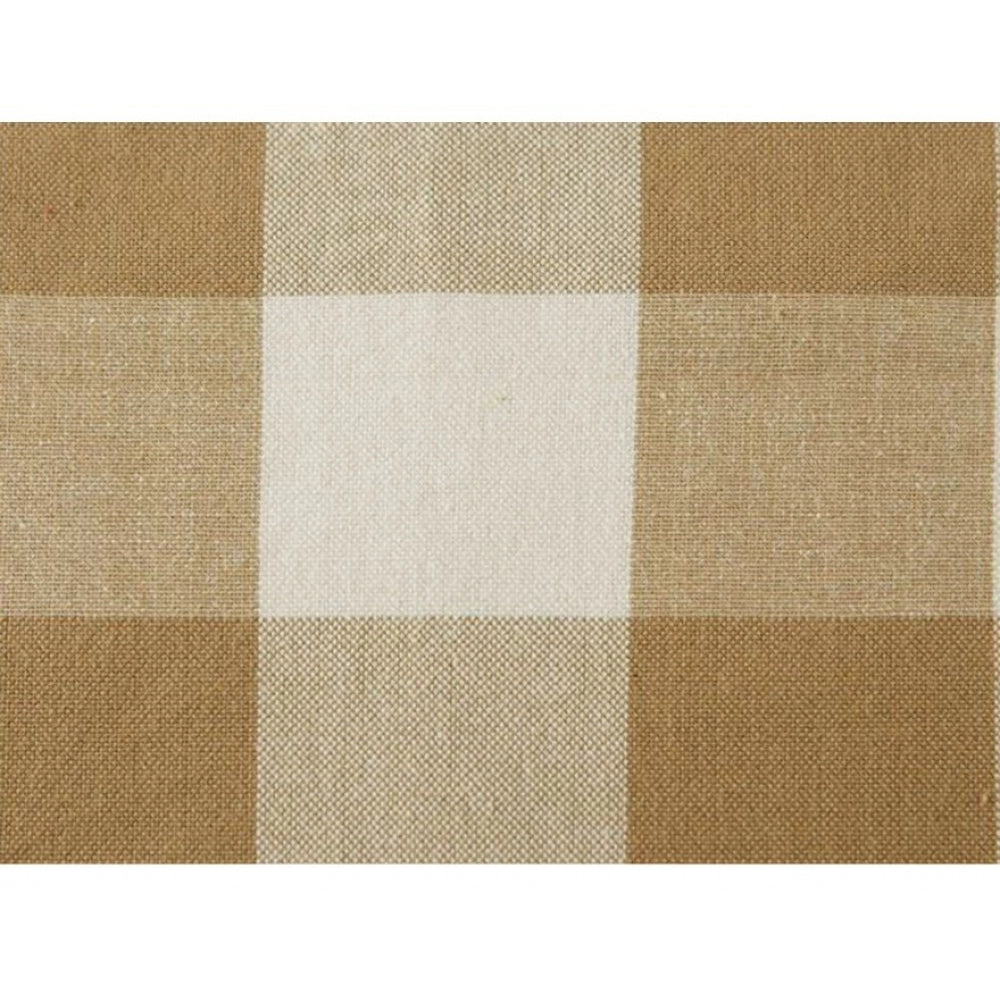 Clasymist Checked Cotton Checks Table Cloth (Beige)