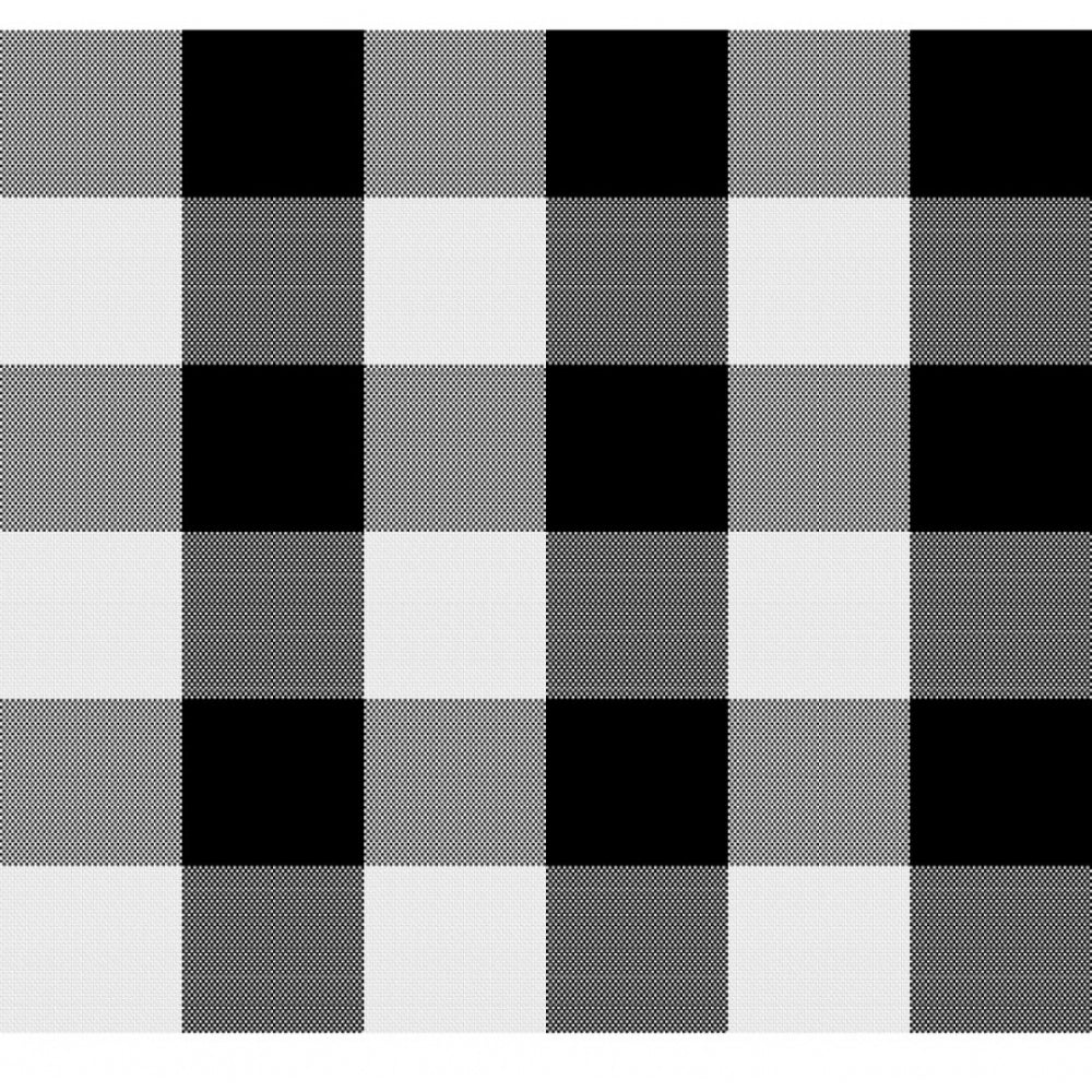 Clasymist Checked Cotton Checks Table Cloth (Black)