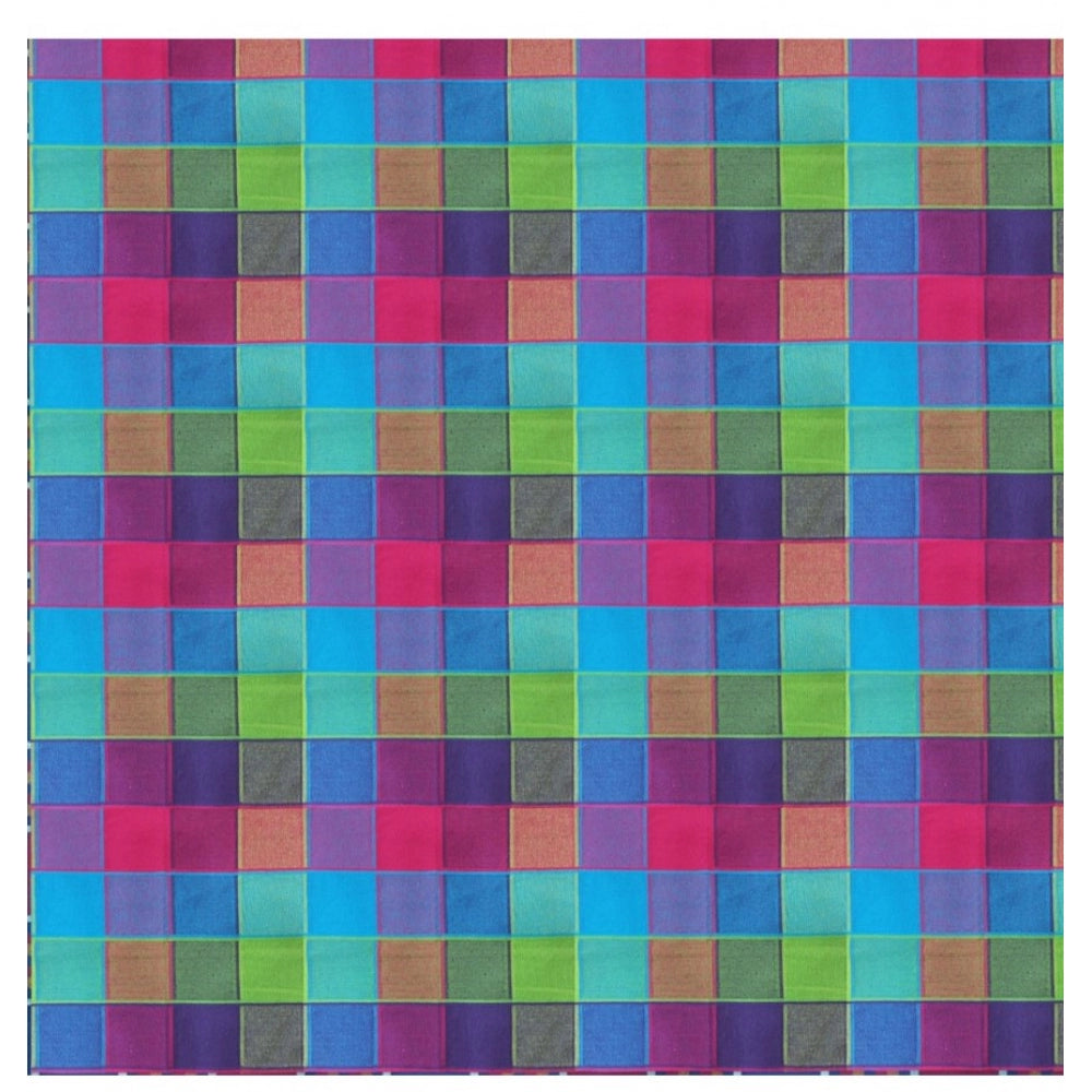 Clasymist Checked Cotton Checks Table Cloth (Multicolor)