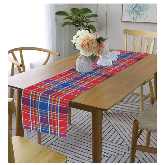 Clasymist Checked Cotton Table Runners (Multicolor)