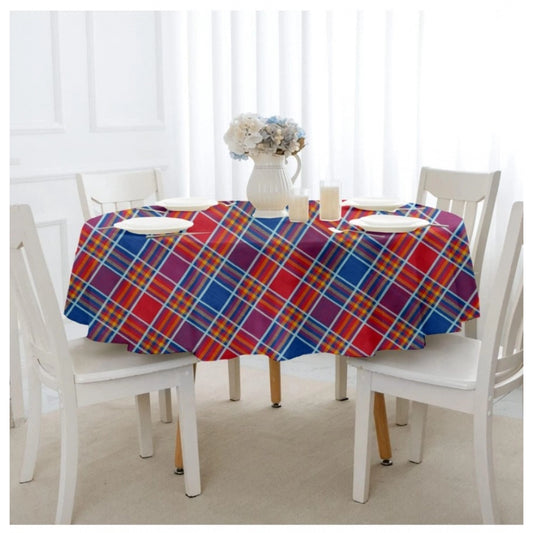 Clasymist Checked Cotton Checks Table Cloth (Multicolor)