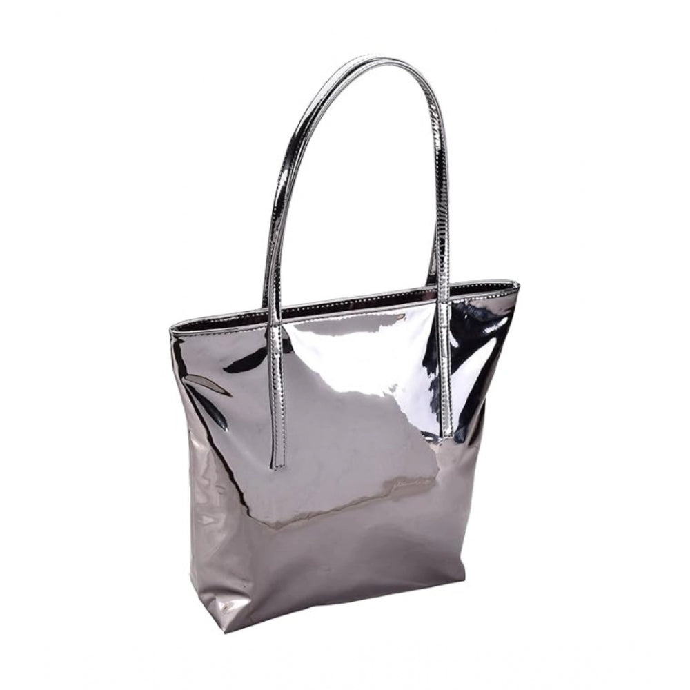 Clasymist Women's Synthetic Solid Shoulder Bag (Grey)