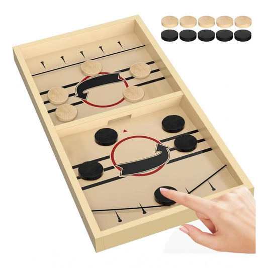 Clasymist Wood Hockey Table Board Games (Wood Color)