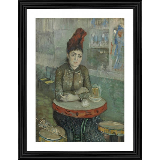 Clasymist Agostina Segatori in Le Tambourin 1887 Painting With Wood Photo Frame (Multicolor)