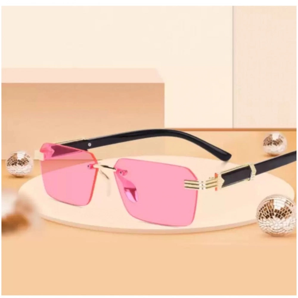 Clasymist Classic Unisex UV400 Protection Sunglasses (Pink)