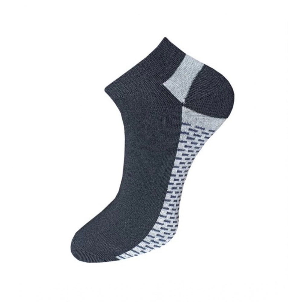 Clasymist 3_Pair Set Unisex Casual Cotton Solid Ankle Length Socks (Multicolor)