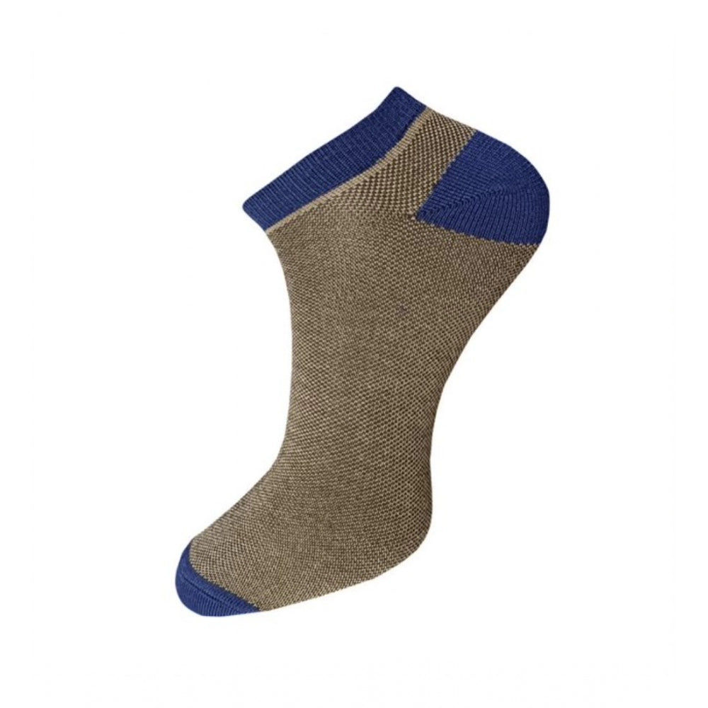 Clasymist 3_Pair Set Unisex Casual Cotton Solid Ankle Length Socks (Multicolor)